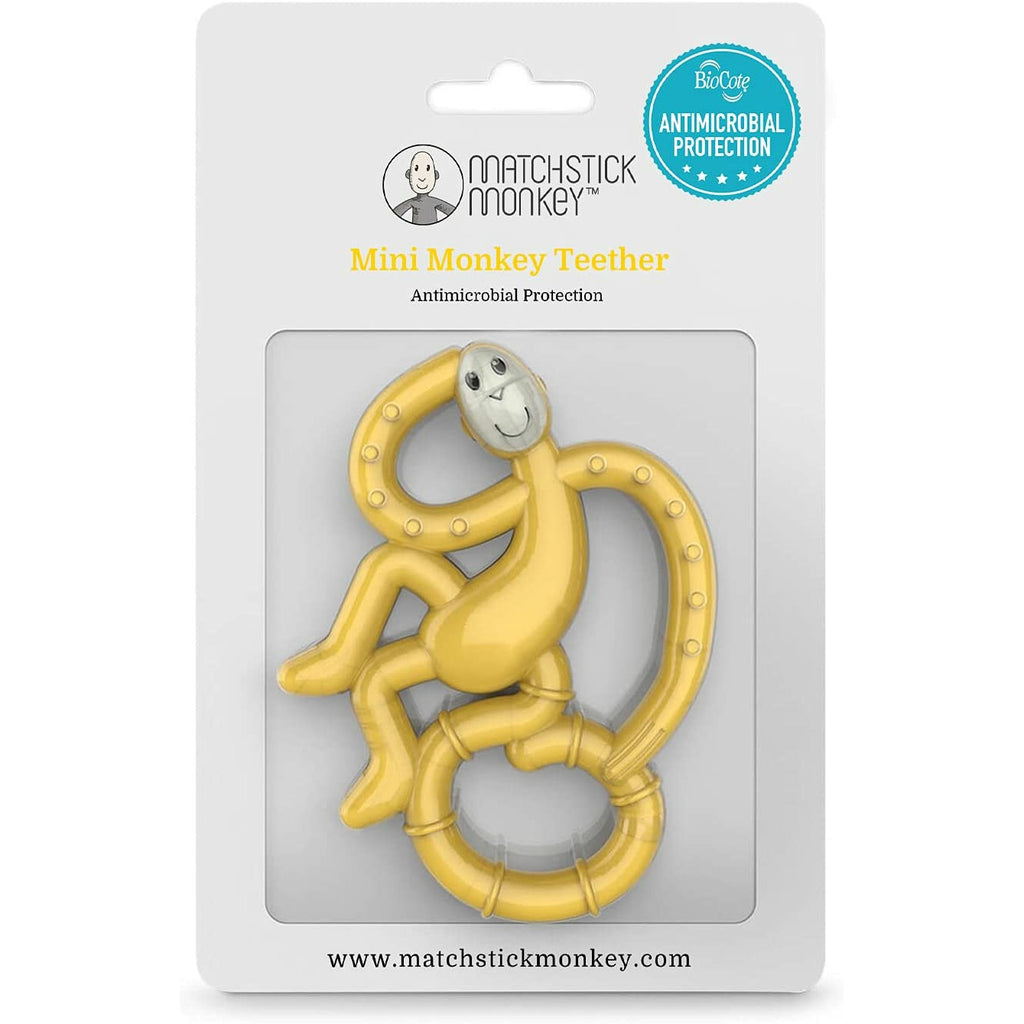 Matchstick Monkey Mini Monkey Teether Yellow Age-3 Months & Above