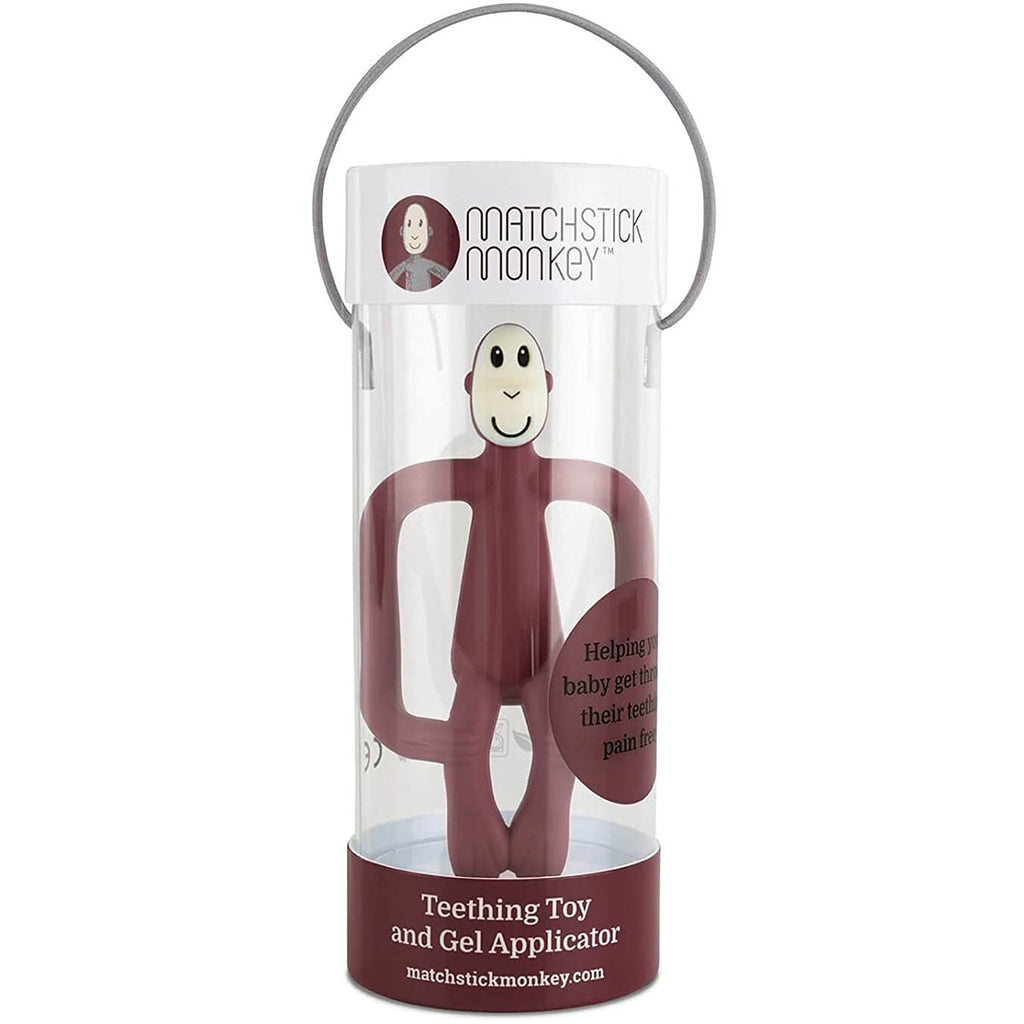 Matchstick Monkey Teether Claret Age-3 Months & Above