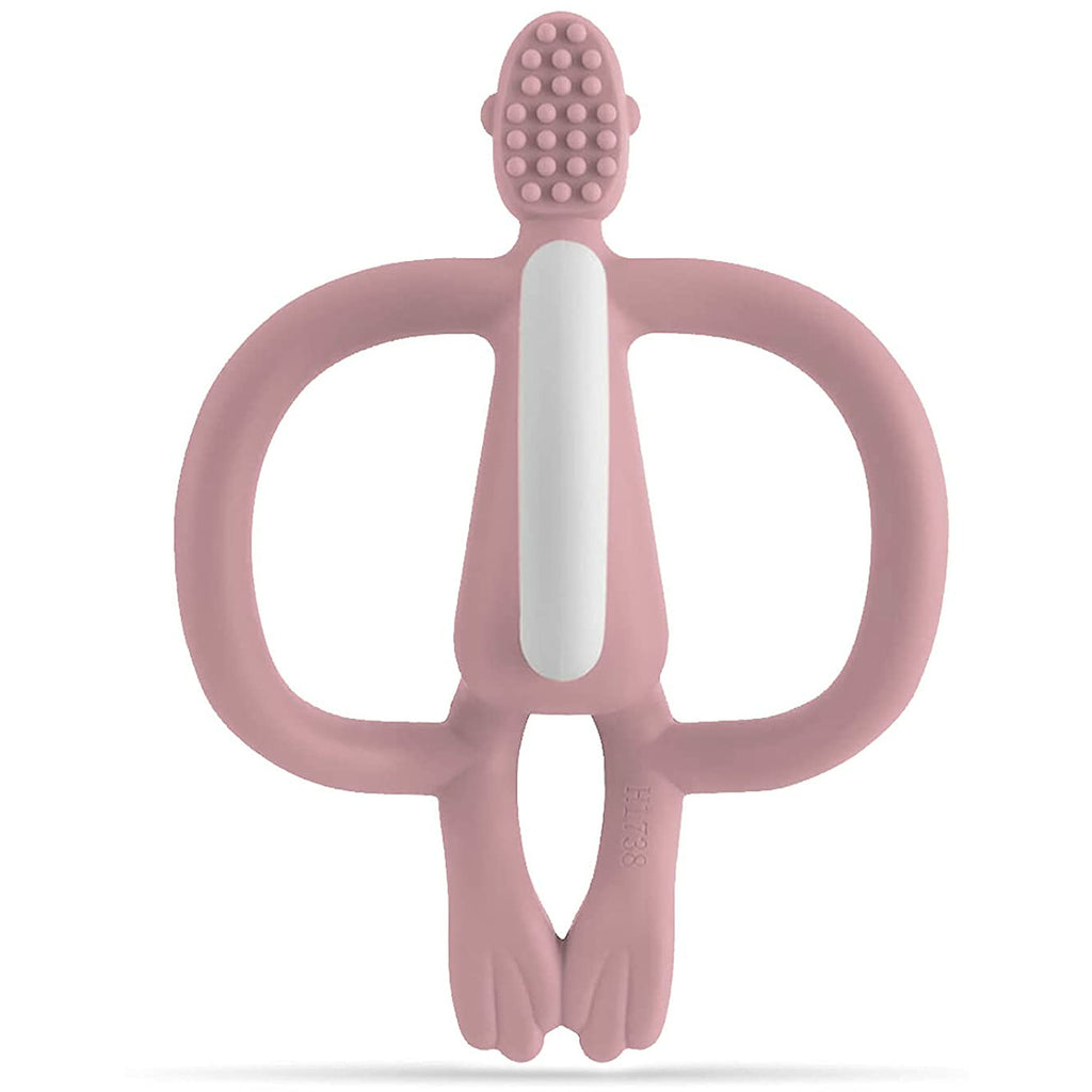 Matchstick Monkey Teether Dusty Pink Age-3 Months & Above