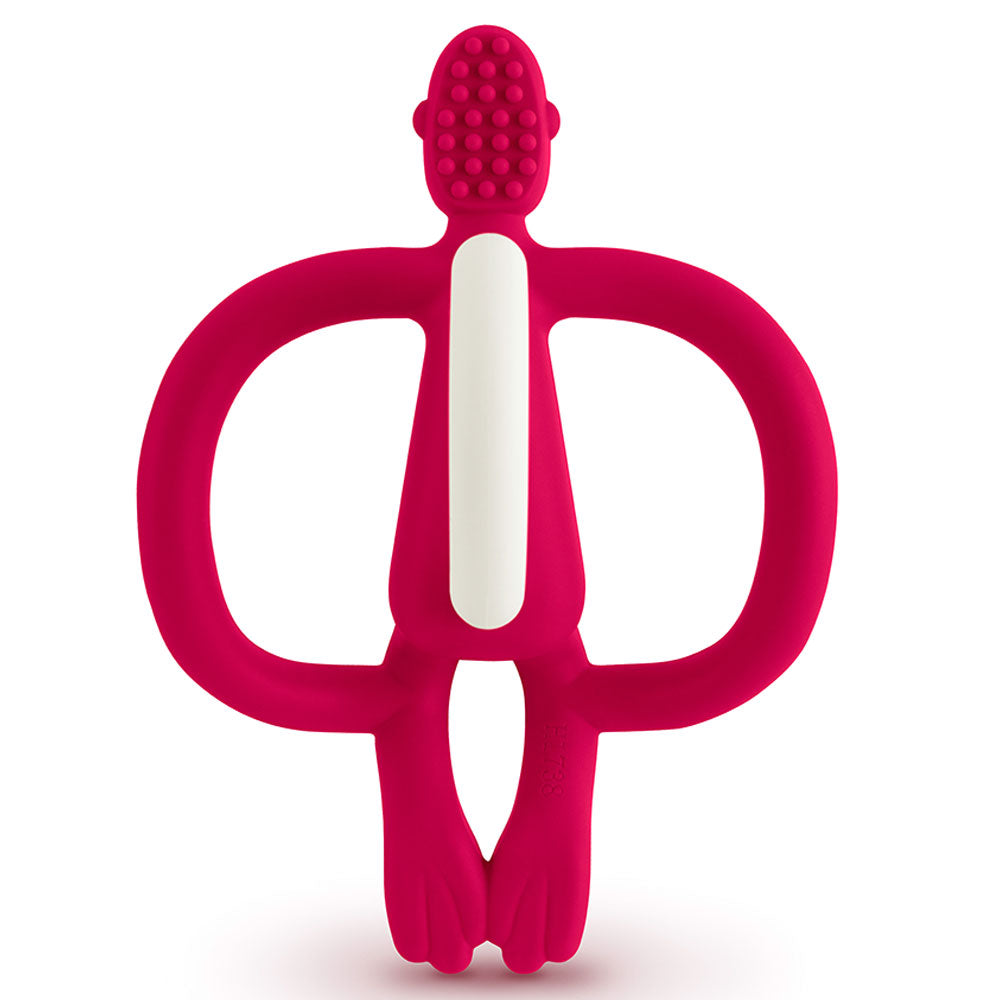 Matchstick Monkey Teether Rubine Pink Age-3 Months & Above