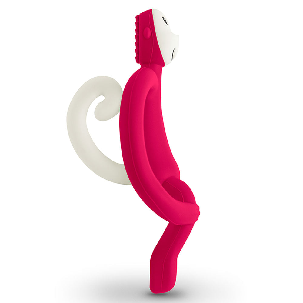 Matchstick Monkey Teether Rubine Pink Age-3 Months & Above