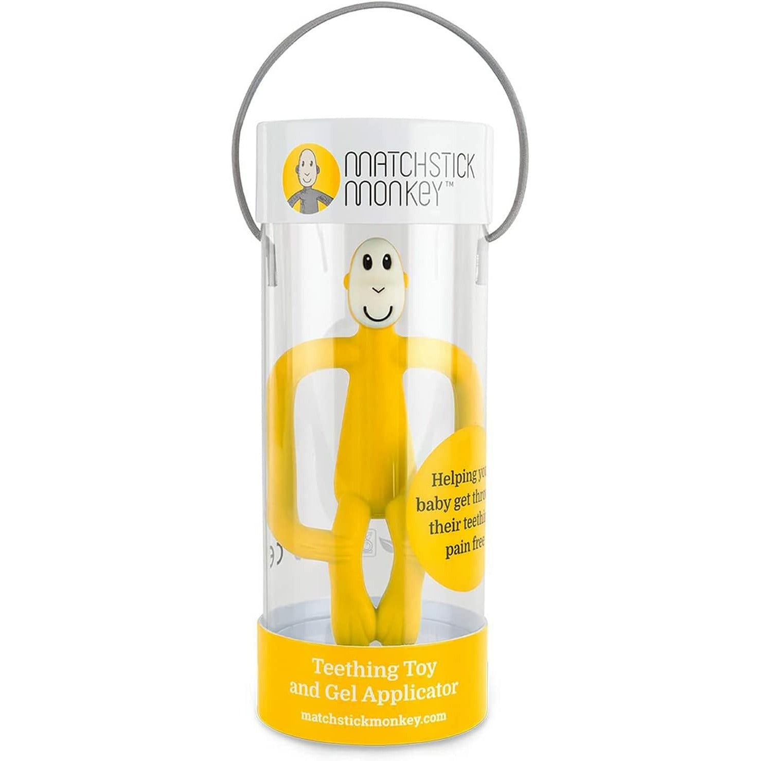 Matchstick Monkey Teether Yellow Age-3 Months Above Peekaboo