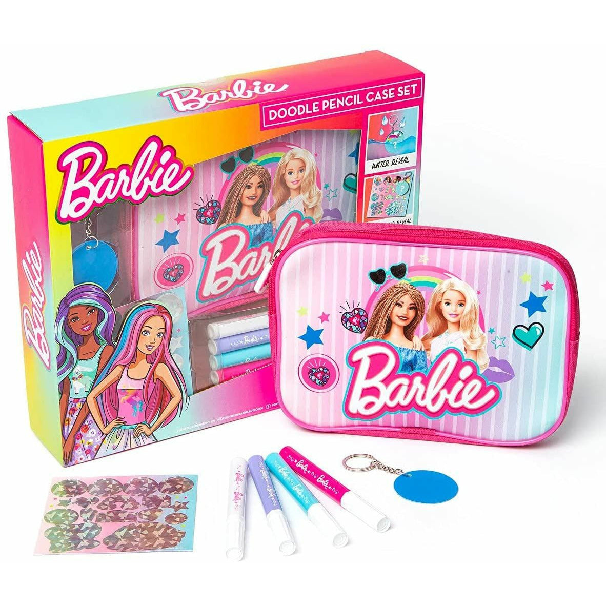 Mattel Barbie Pencil Case Set Multicolor Age 3 Years Above Peekaboo