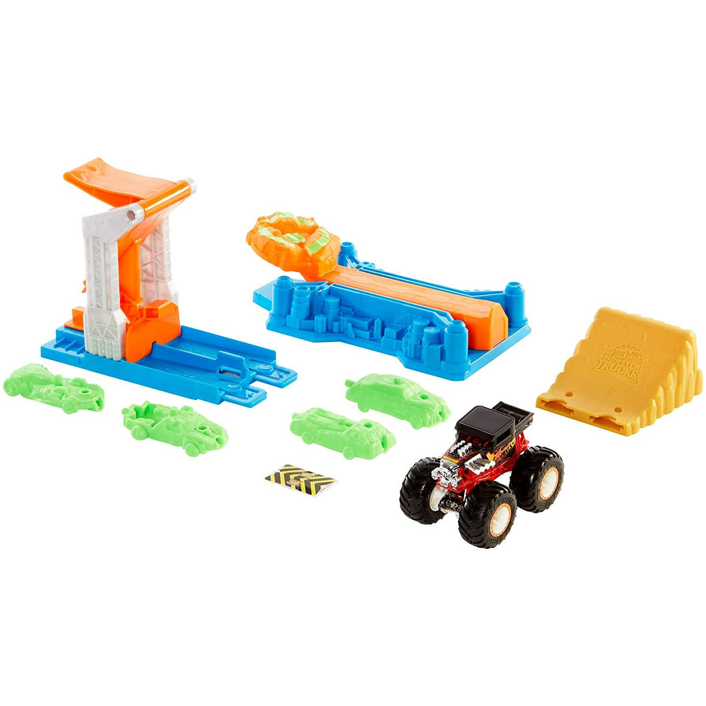 Mattel Hot Wheels® Monster Trucks Launch and Bash Play Set