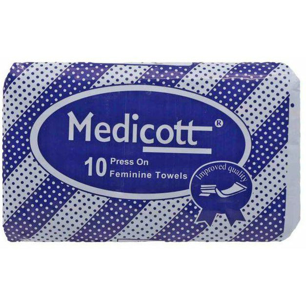 Medicott Press On Maternity Pads 10 Pack
