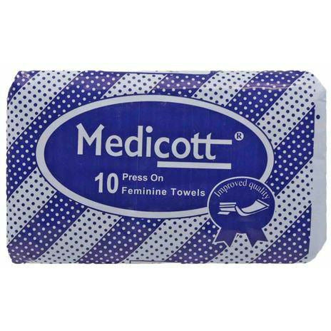 Medicott Press On Maternity Pads 10 Pack