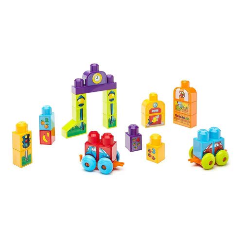 Mega Bloks Build Learn Blocks Table Blue Age- 12 Months Above