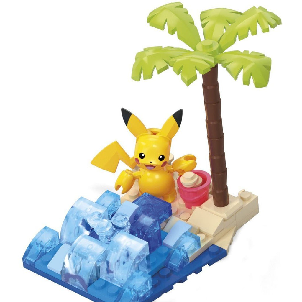 Mega Bloks Construx Pokémon Pikachu's Beach Splash Building Toy Kit (79 Pieces)  Multicolor Age- 6 Years & Above