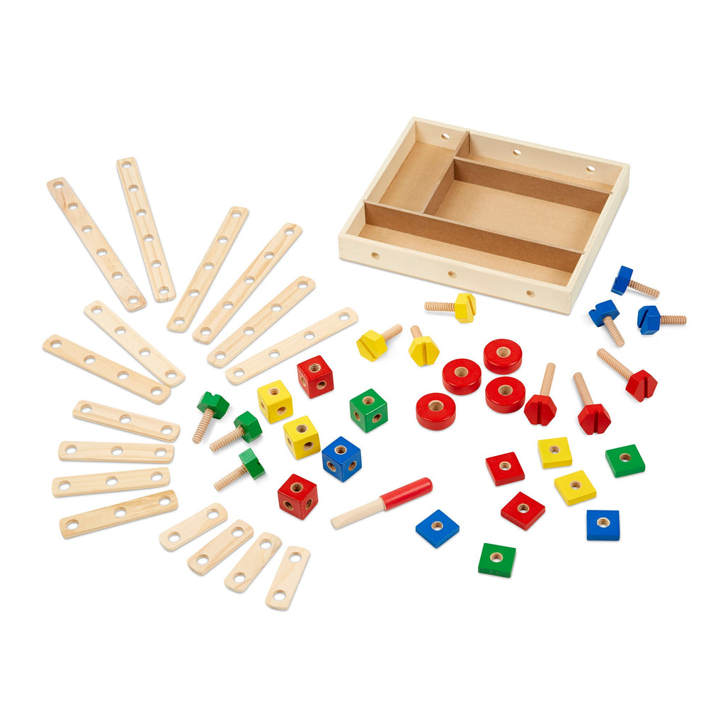 Melissa & Doug - Construction Building Set In A Box Multicolor Age-4 Years & Above