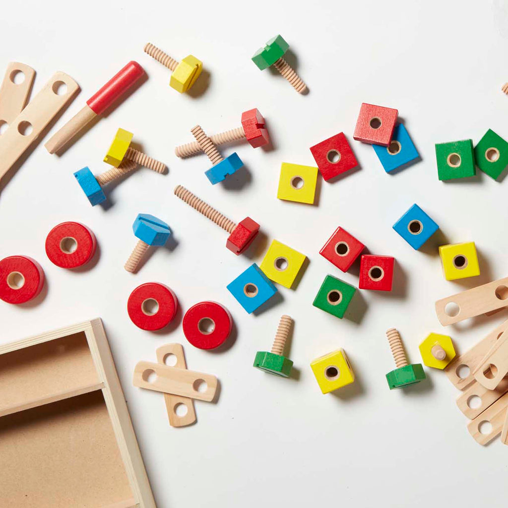 Melissa & Doug - Construction Building Set In A Box Multicolor Age-4 Years & Above