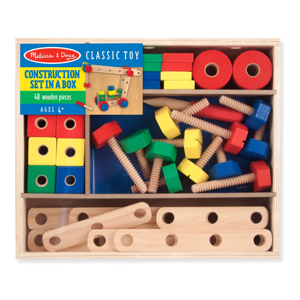 Melissa & Doug - Construction Building Set In A Box Multicolor Age-4 Years & Above