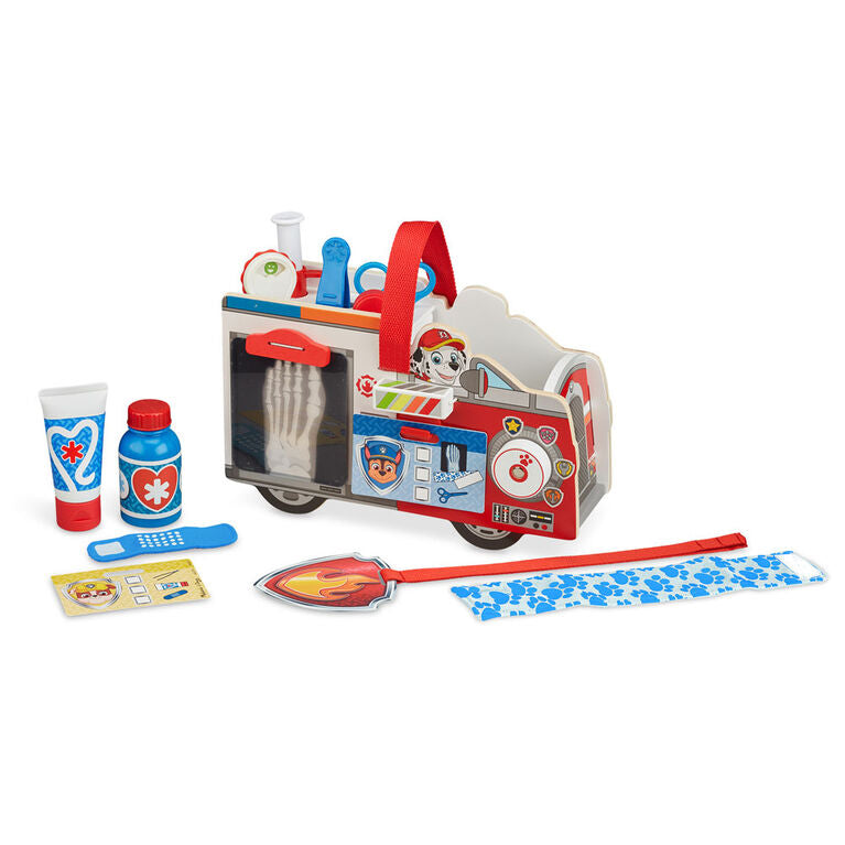Melissa & Doug Paw Patrol Marshall's Wooden Rescue Caddy Playset  Age- 3 Years & Above