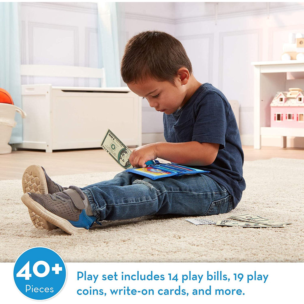 Melissa & Doug Pretend-to-Spend Play Wallet   Age- 3 Years & Above