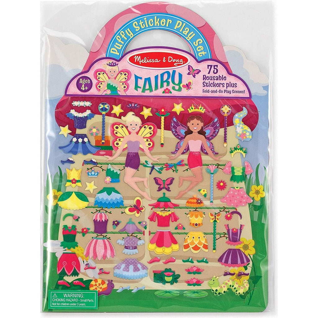Melissa & Doug Puffy Sticker Activity Book Fairy with 75 Reusable Stickers Age- 4 Years to 8 Years