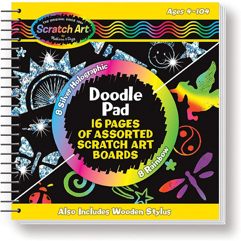 Melissa & Doug Scratch Magic Doodle Book Multicolor Age- 3 Years & Above