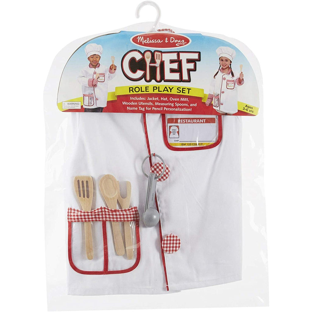 Melissa and Doug Chef Role Play Costume Set Age 3-6Y