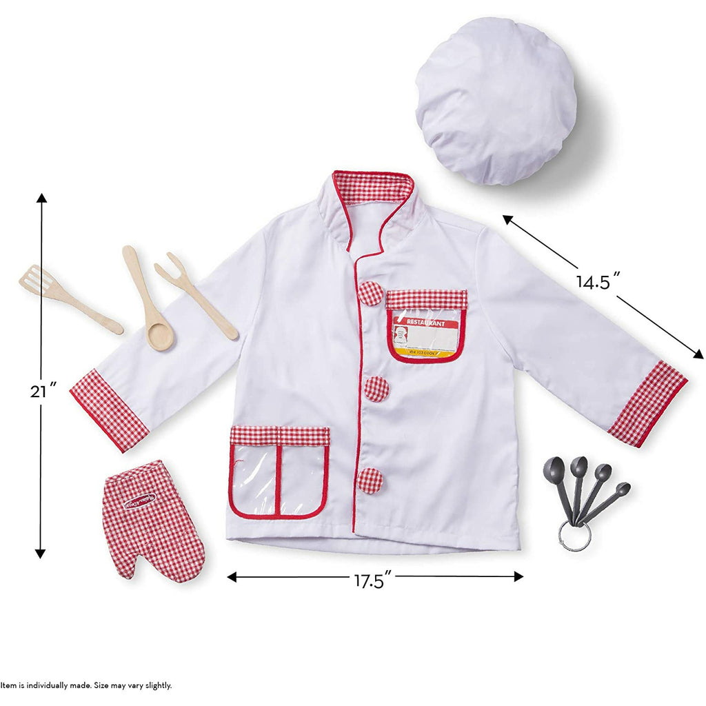 Melissa and Doug Chef Role Play Costume Set Age 3-6Y