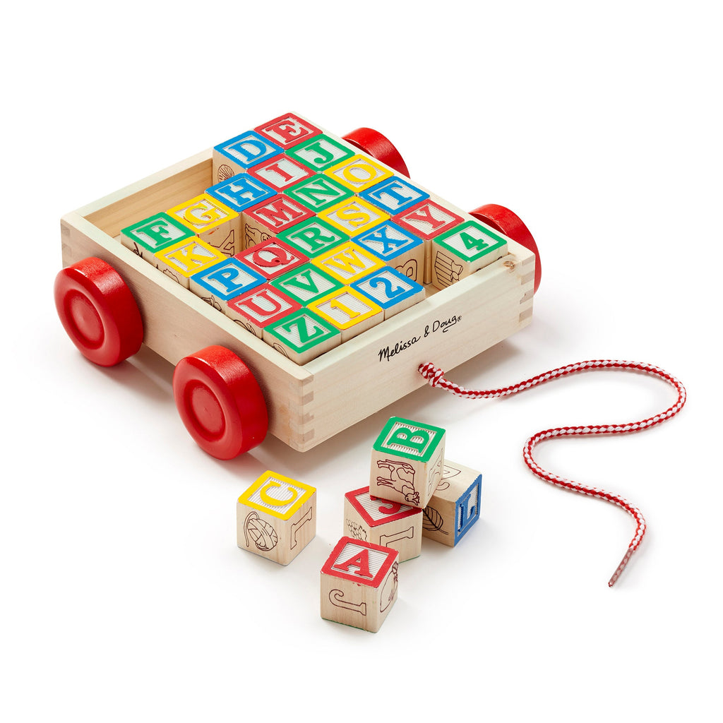 Melissa and Doug Classic ABC Block Cart MulticolorAge: 2 Years & Above