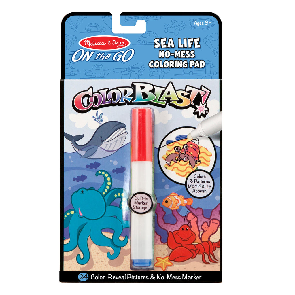 Melissa and Doug ColorBlast Sea Life Activity Book Multicolor Age-3 Years & Above