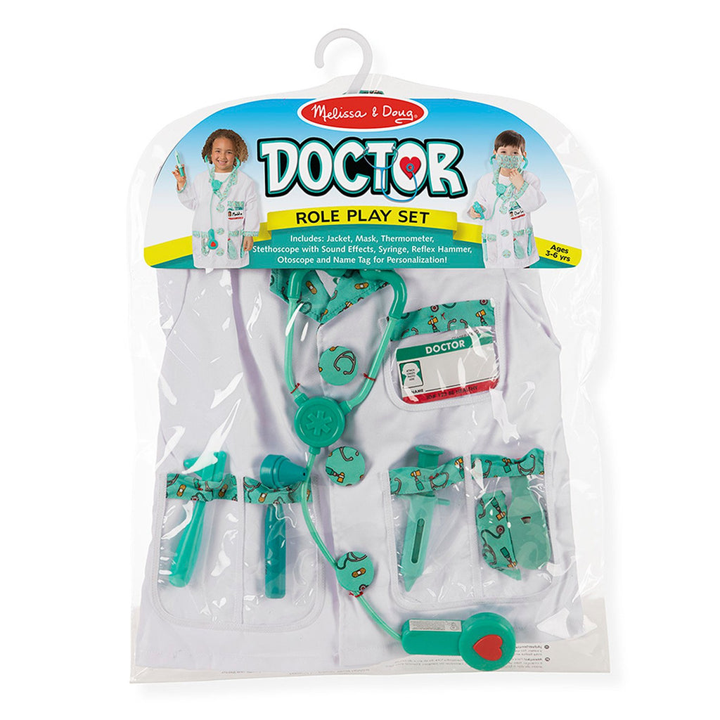 Melissa and Doug Doctor Role Play Costume Set Age 3-6Y