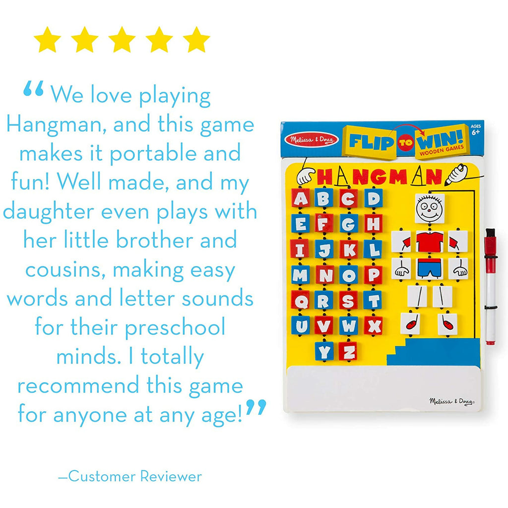 Melissa and Doug Flip to Win Hangman Age 6Y+
