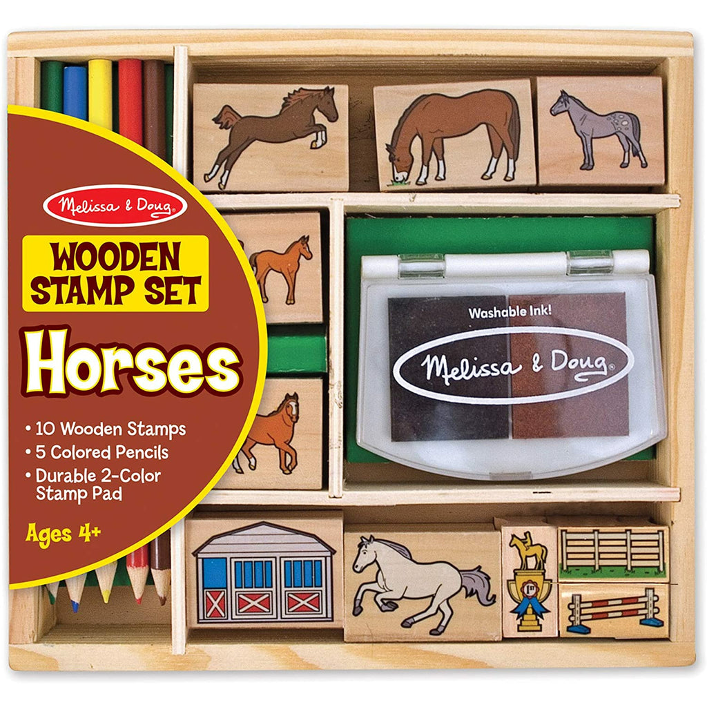 Melissa and Doug Horses Stamp Set Age 4Y+