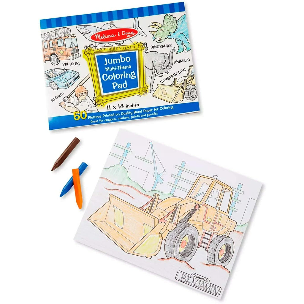 Melissa and Doug Jumbo Coloring Pad - Animal Age 3Y+