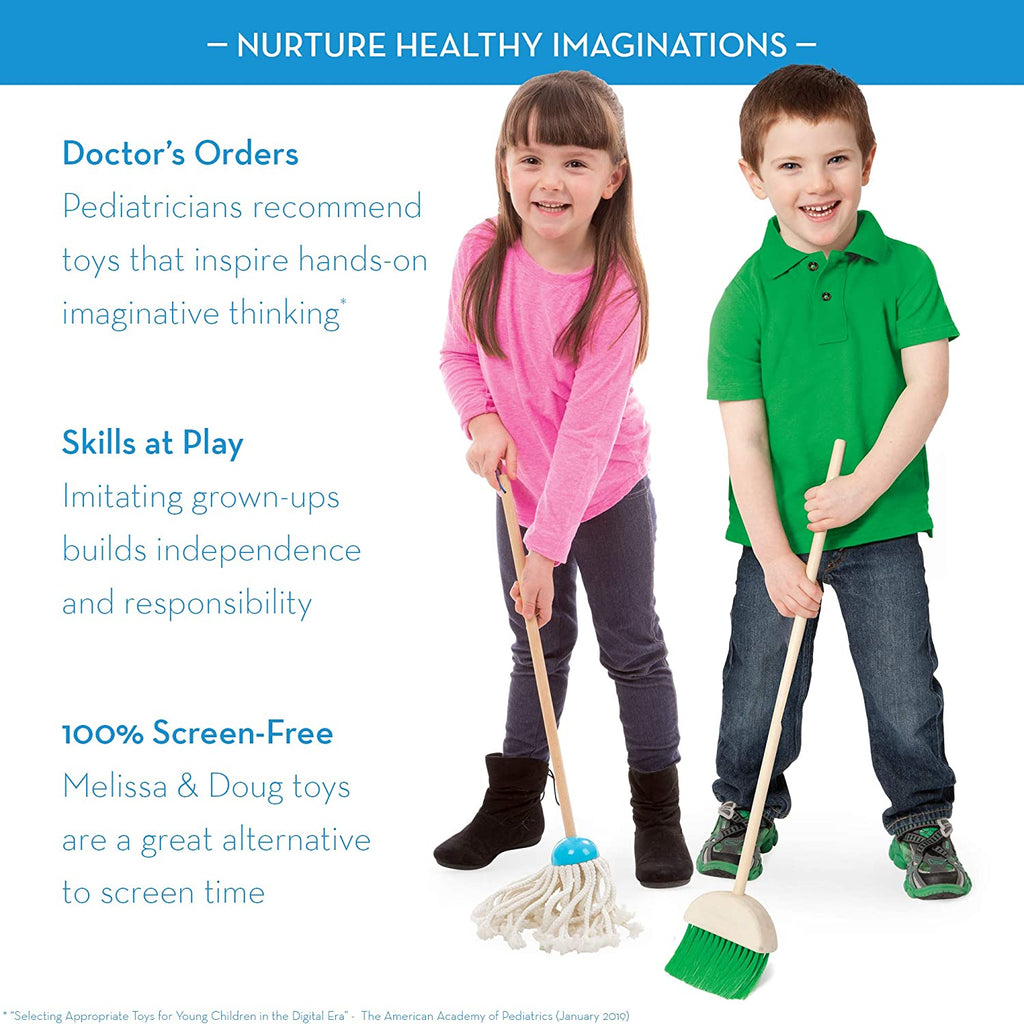 Melissa and Doug Let's Play House! Dust, Sweep & Mop Age 3Y+