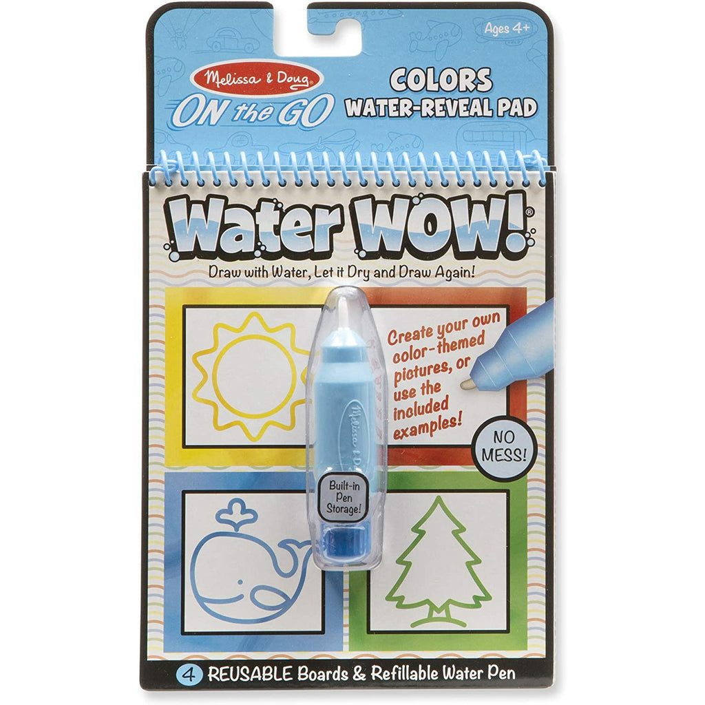 Melissa & Doug On the Go Water Wow! Reusable Water-Reveal Pad - Colors, Shapes Age 3Y+