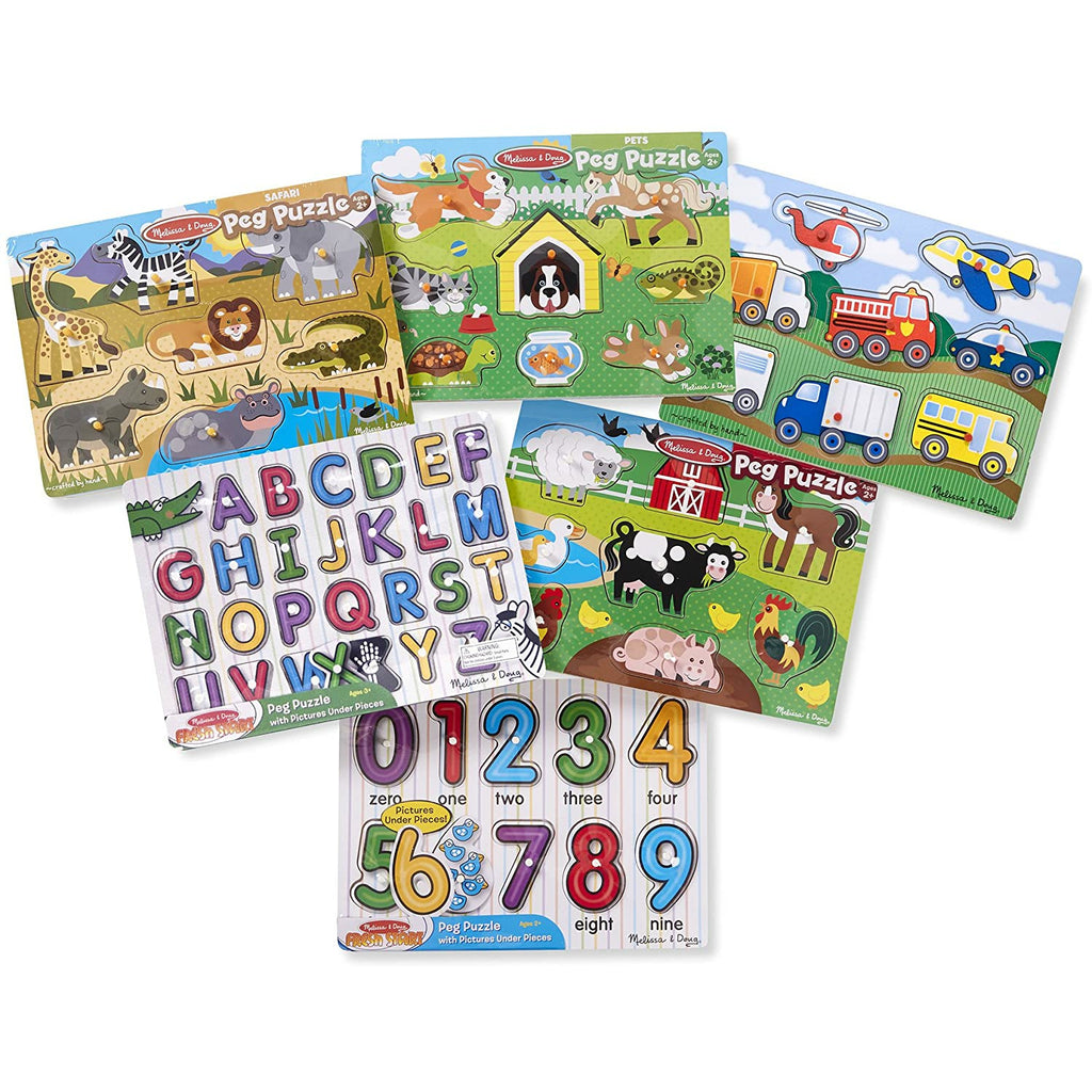 Melissa and Doug Melissa and Doug Wooden Peg Puzzle Age 2Y+