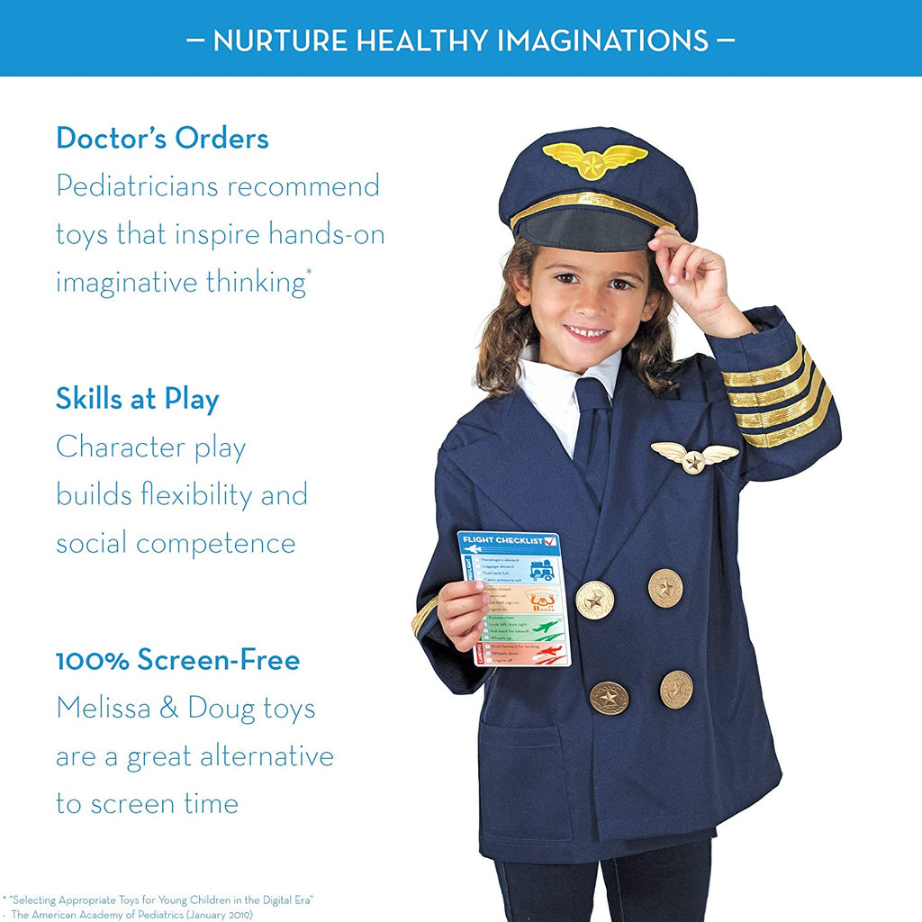 Melissa and Doug Pilot Role Play Set Age 3-6Y