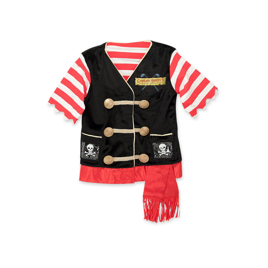 Melissa and Doug Pirate Costume Roleplay Set Multicolor Age-3 - 6 Years