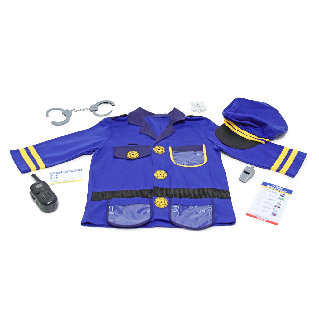 Melissa and Doug Police Officer Costume Roleplay Set Multicolor Age-3 - 6 Years