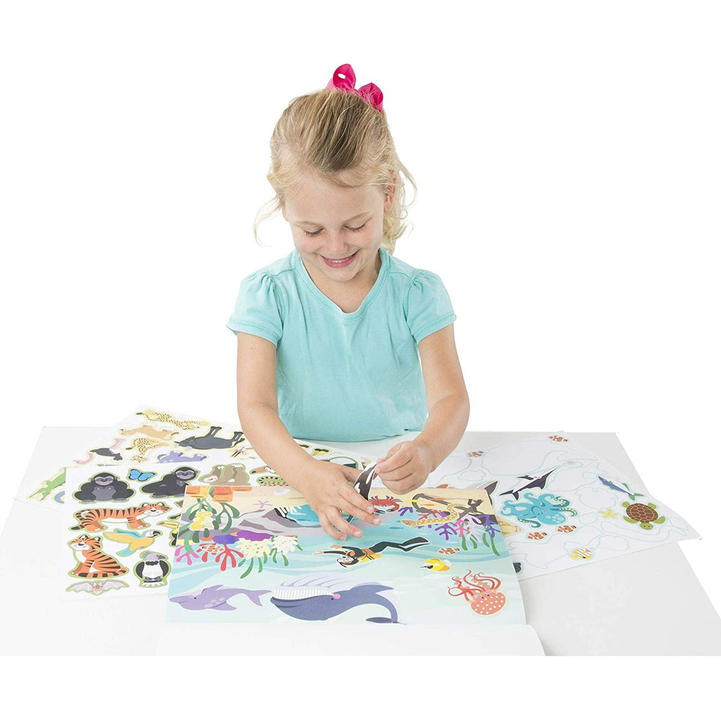 Melissa and Doug Reusable Sticker Pad - Habitats Age 3Y+