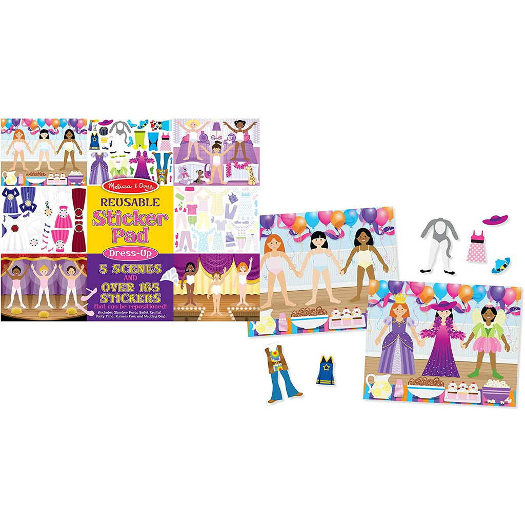 Melissa and Doug Reusable Sticker Pad - Dress-Up Age 3Y+