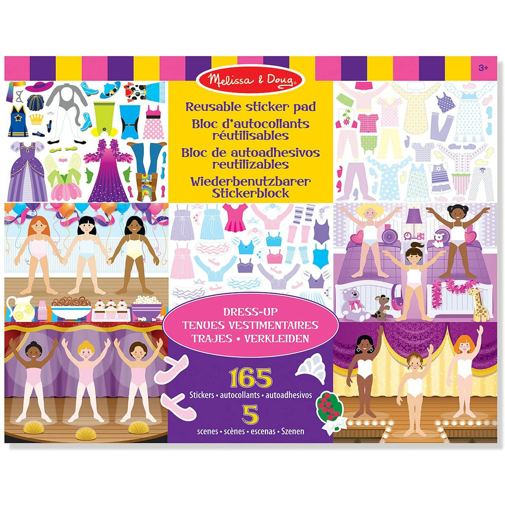 Melissa and Doug Reusable Sticker Pad - Dress-Up Age 3Y+