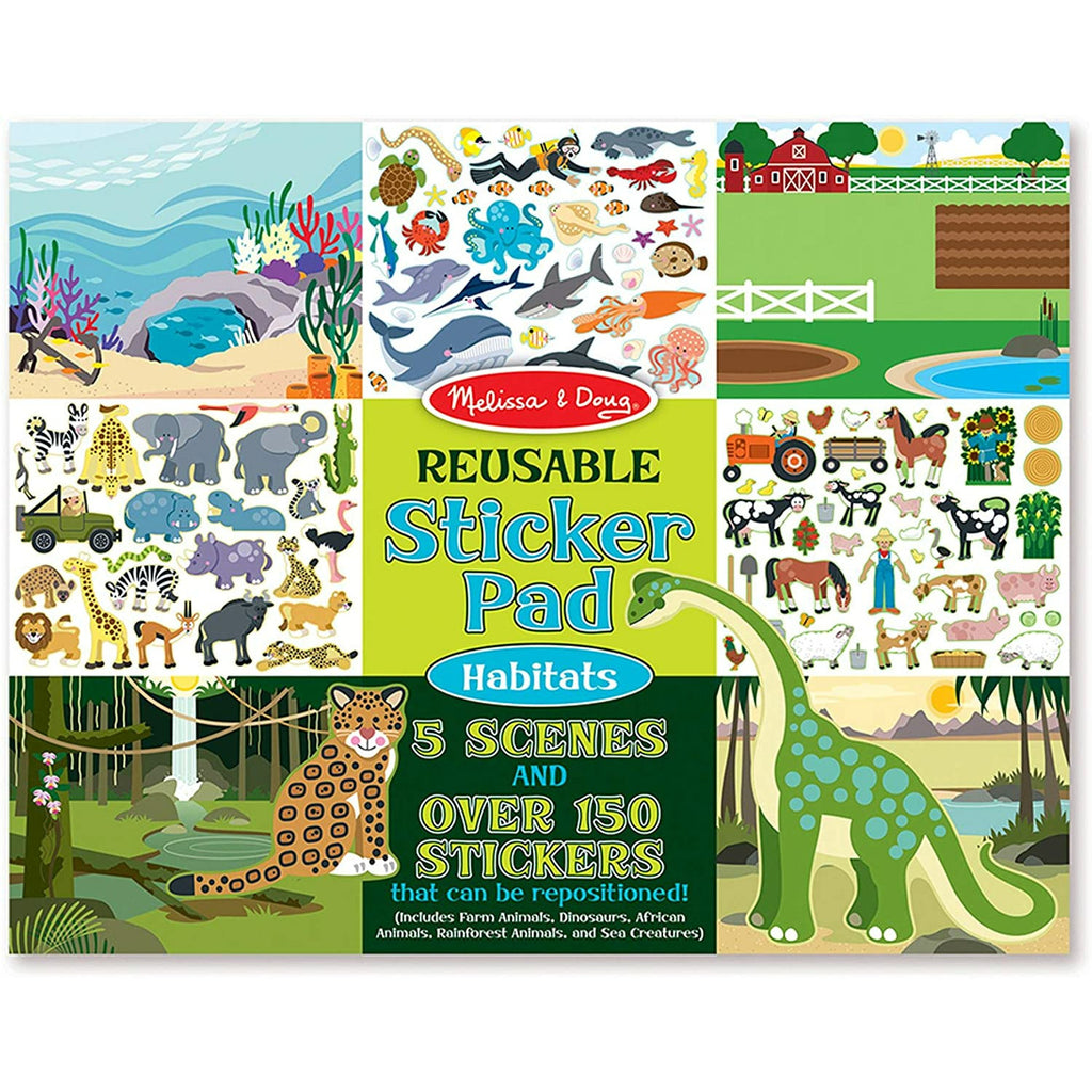 Melissa and Doug Reusable Sticker Pad - Habitats Age 3Y+