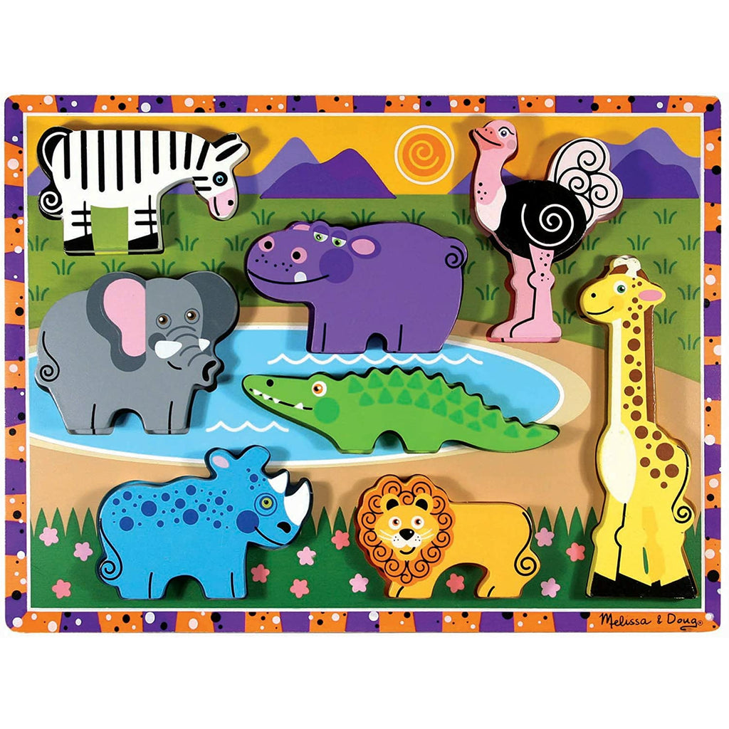 Melissa and Doug Safari Chunky Puzzle Age 2Y+
