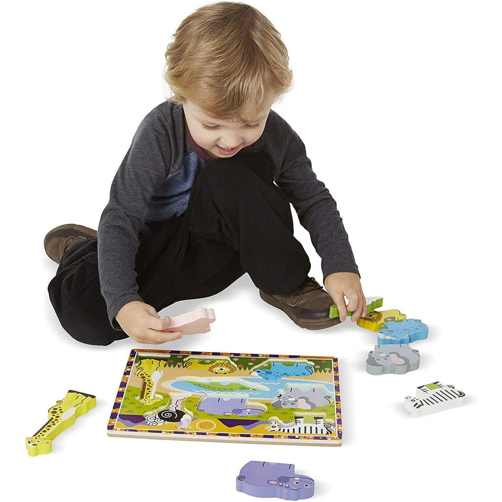 Melissa and Doug Safari Chunky Puzzle Age 2Y+
