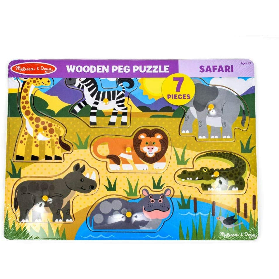 Melissa and Doug Safari Peg Puzzle Age 2Y+