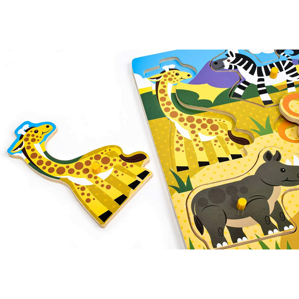 Melissa and Doug Safari Peg Puzzle Age 2Y+