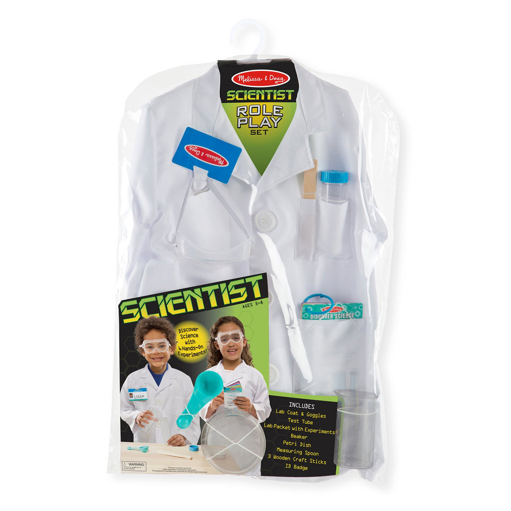 Melissa and Doug Scientist Costume Roleplay Set Multicolor Age-5 Years & Above