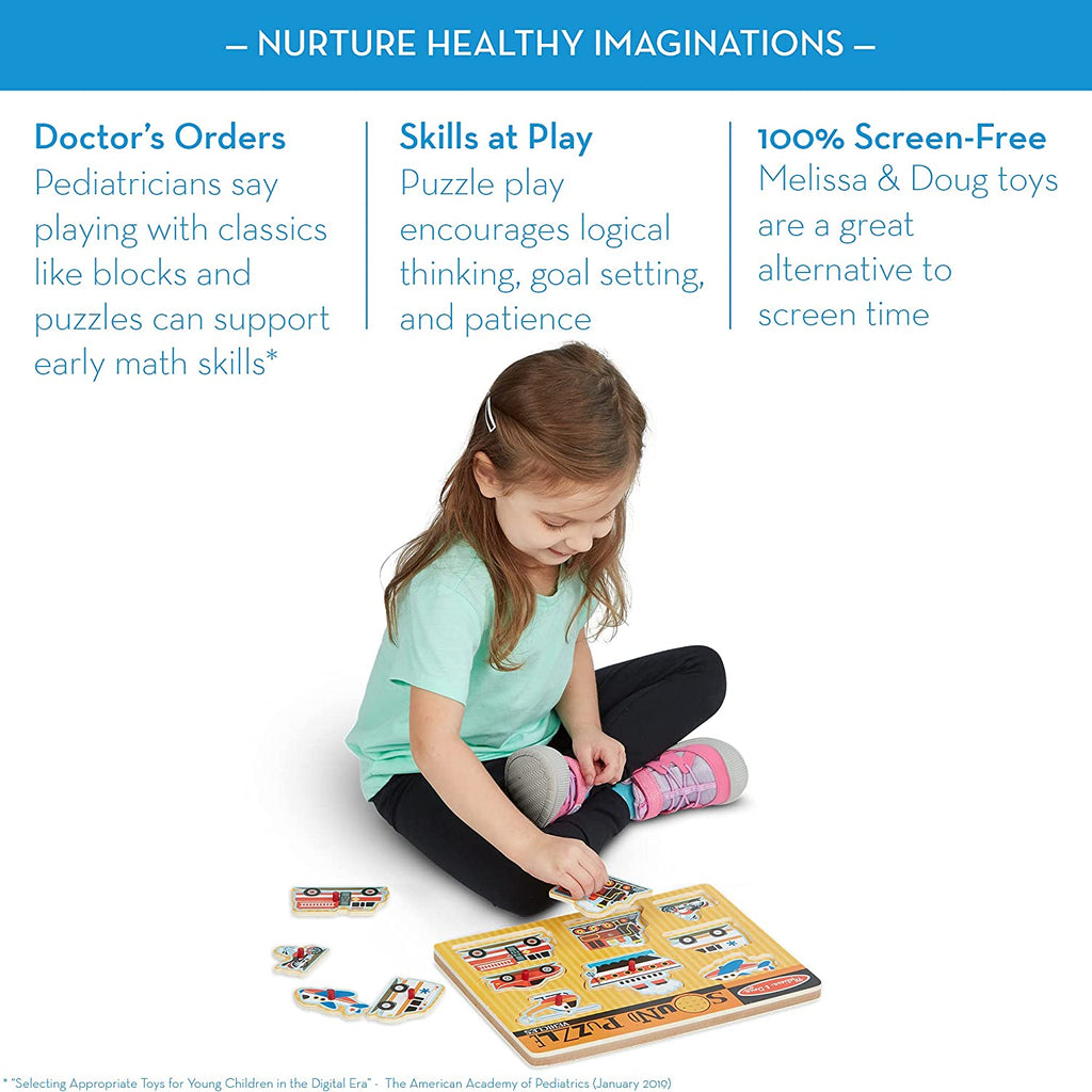 Melissa and Doug Vehicles Sound Puzzle Age 2Y+