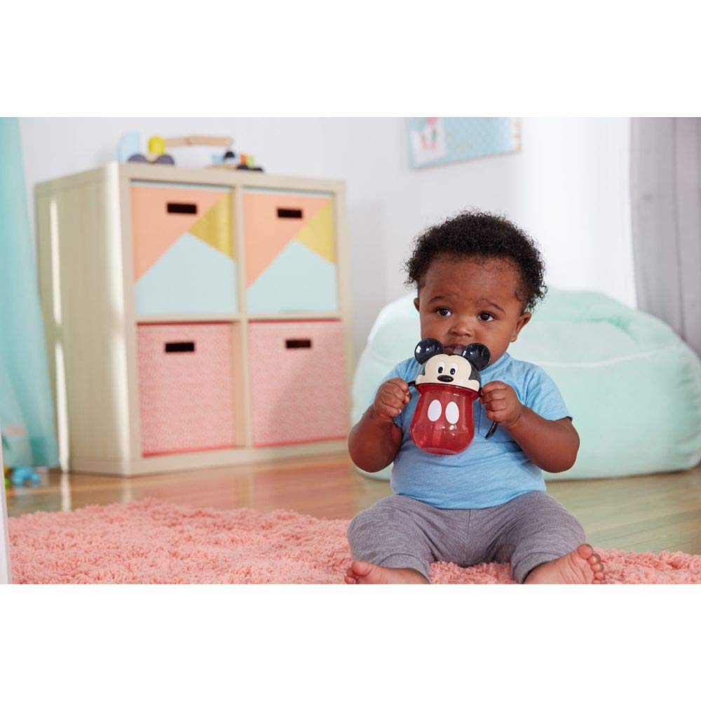 Mickey 7Oz Straw Trainer Cup Red Age  9 Months & Above