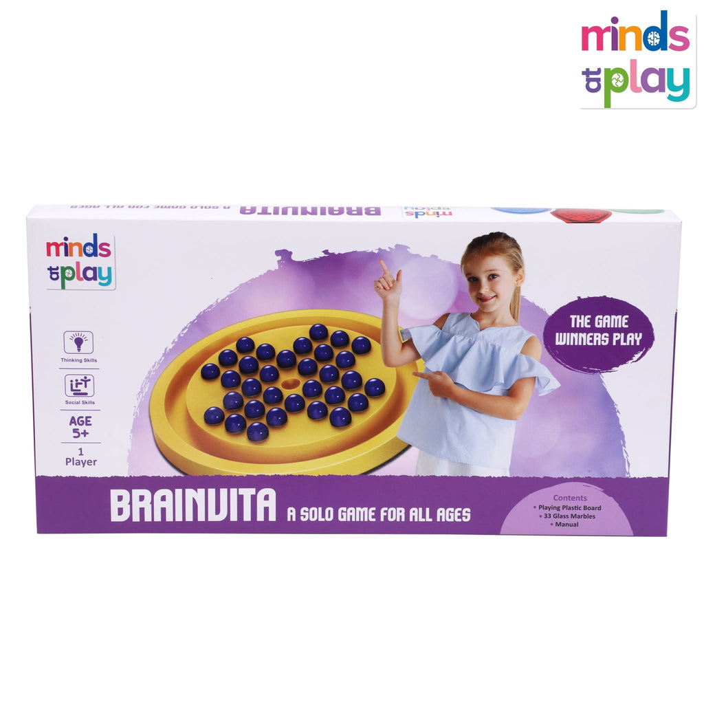 Minds At Play Brainvita Game Multicolour Age-4 Years & Above