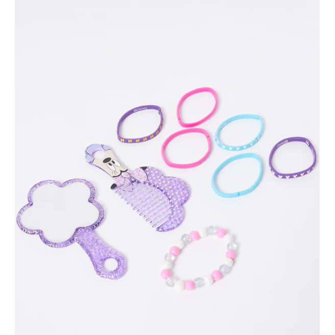 Minnie Comb 1Pc, Mirror 1Pc, Bracelet 1Pc, Elastic 6Pcs Trha13293 Multicolorcolor Age 2 Years & Above