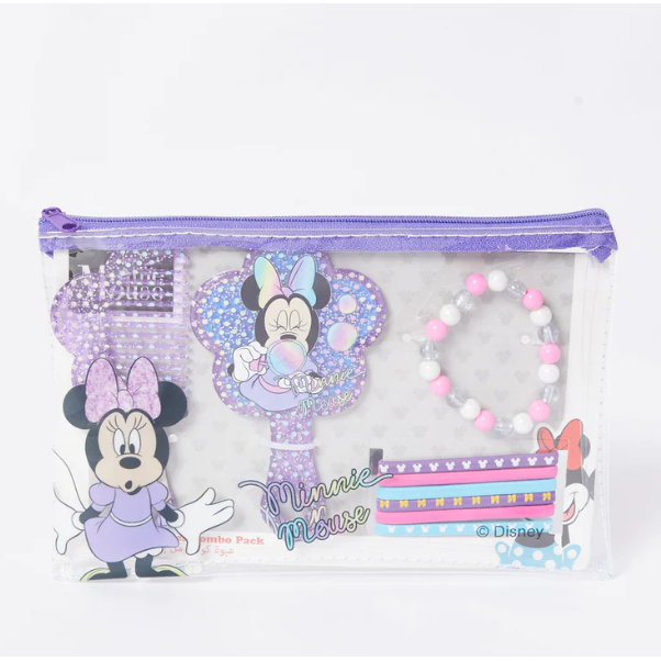 Minnie Comb 1Pc, Mirror 1Pc, Bracelet 1Pc, Elastic 6Pcs Trha13293 Multicolorcolor Age 2 Years & Above
