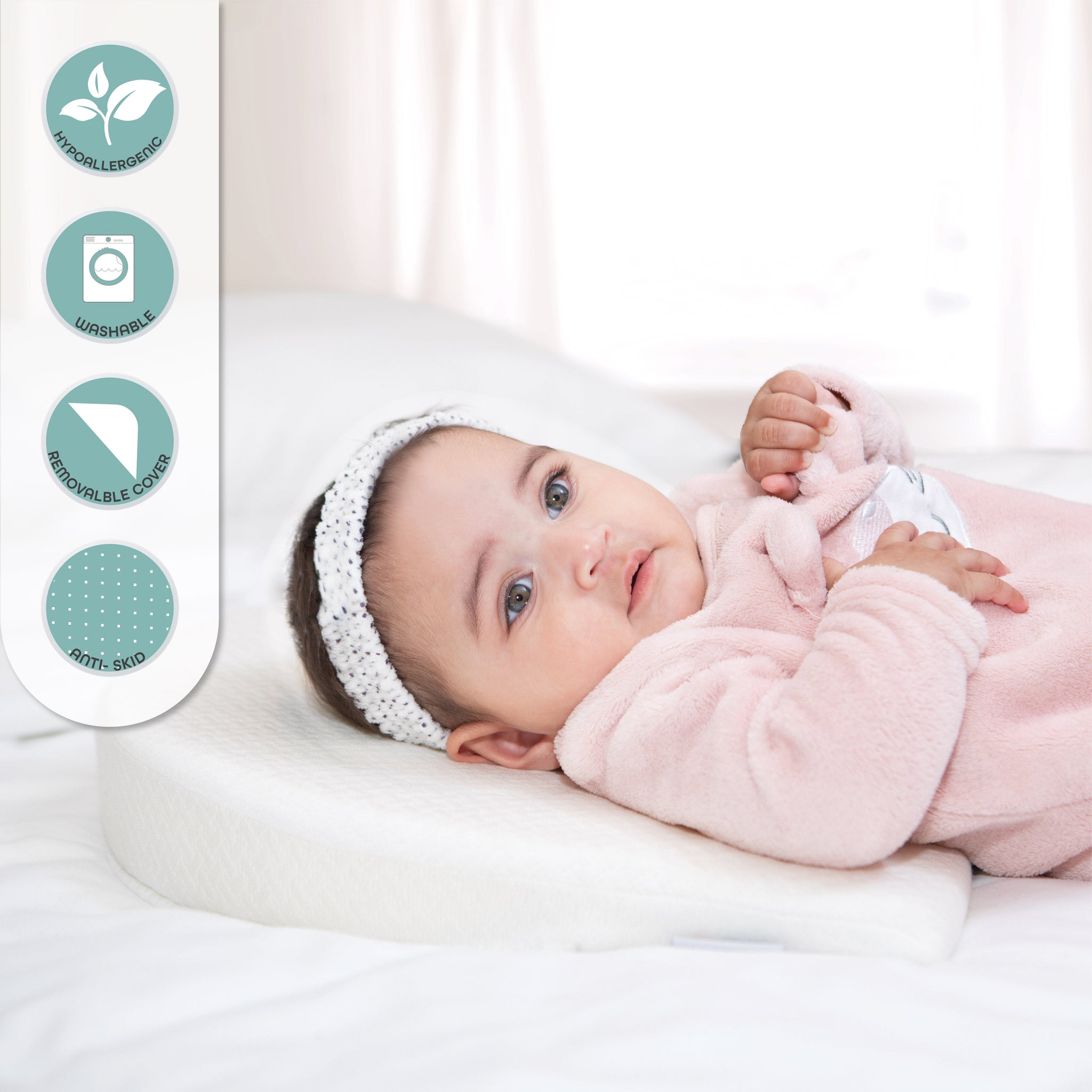 Newborn crib wedge 2025
