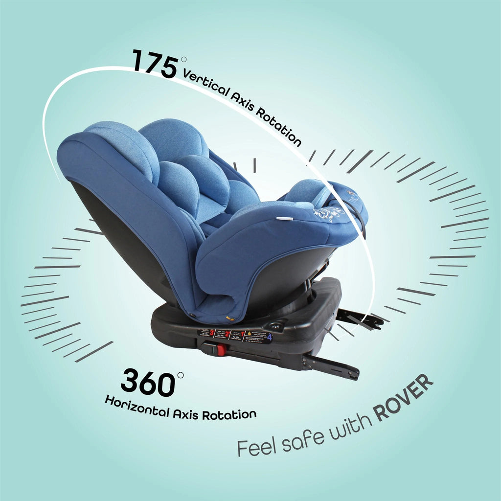 Moon Rover Car Seat- Group: (0+, 1,2,3) - Blue Age- Newborn to 12 Years