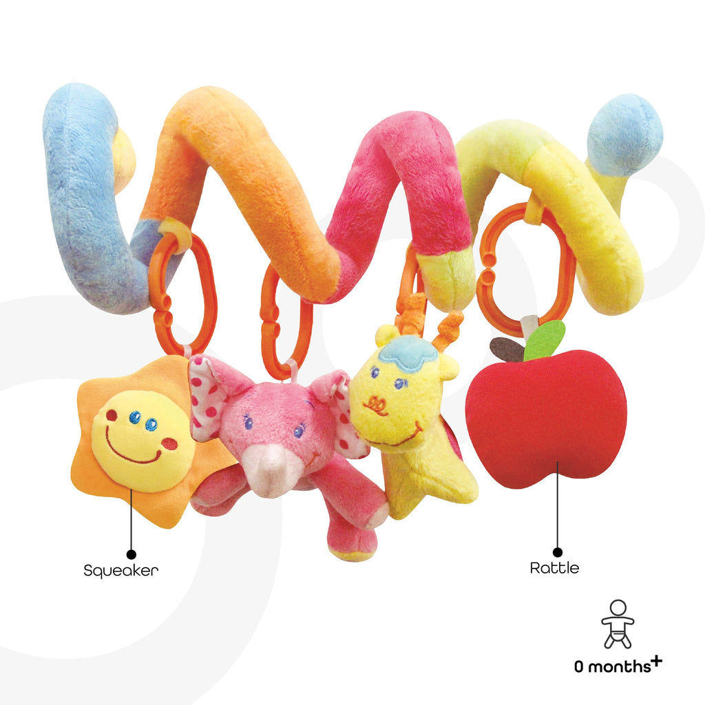 Moon Spiral Activity Toy - Animals Age- Newborn to 24 Months